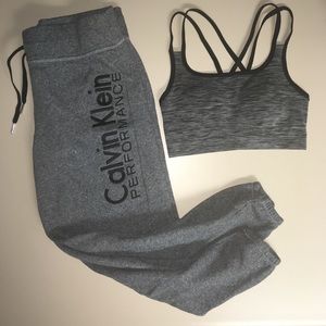 CALVIN KLEIN Joggers w/ matching bra!!!